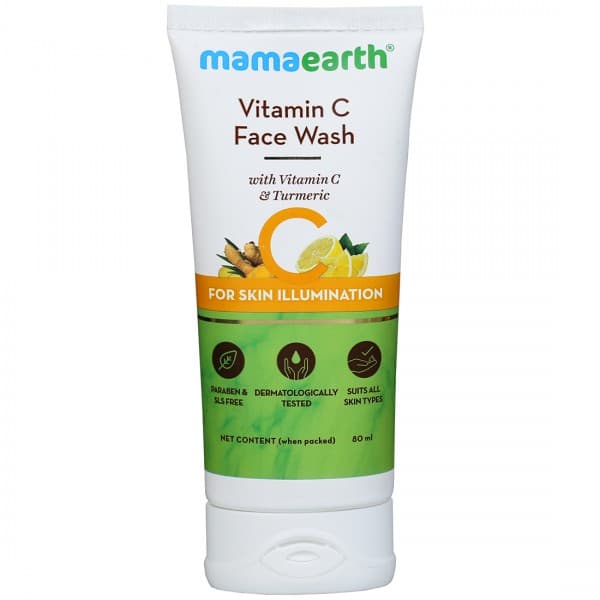 Mamaearth Vitamin C Face Wash with Vitamin C & Turmeric for Skin Illumination 80 ml