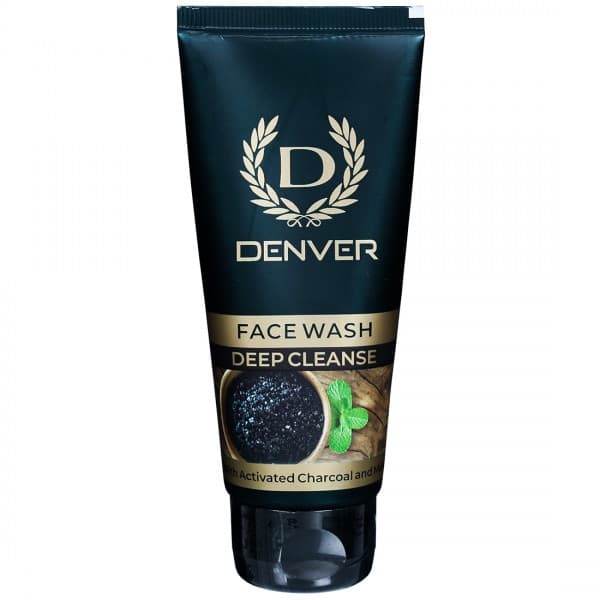 Denver Face Wash Deep Cleanse with Activated Charcoal and Mint 50 g