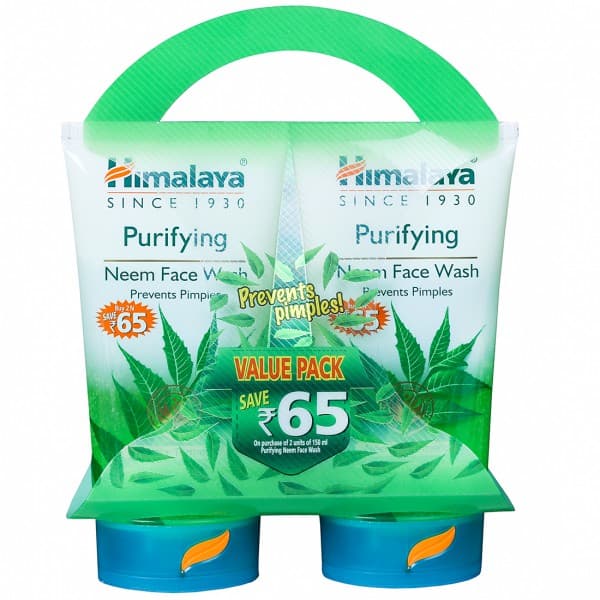 Himalaya Purifying Neem Face Wash (Save Rs 65) 2 x 150 ml