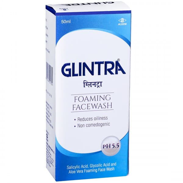 Glintra pH 5.5 Foaming Facewash 50 ml