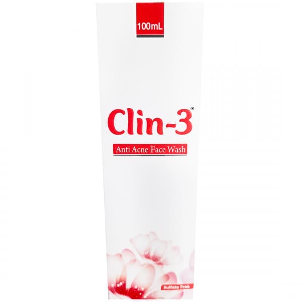 Clin 3 Anti Acne Face Wash 100 ml