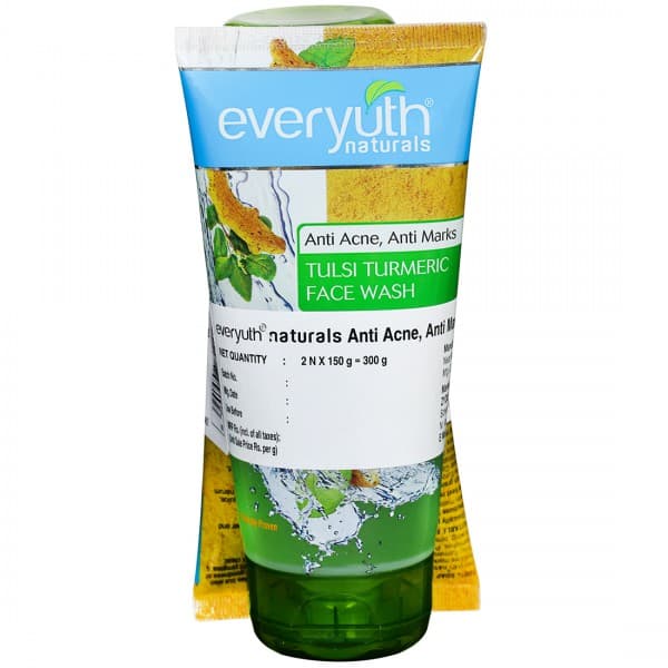 Everyuth Naturals Anti Acne Anti Marks Tulsi Turmeric Face Wash 2 x 150 g