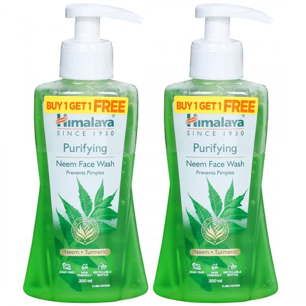 Himalaya Purifying Neem Face Wash (Buy 1 Get 1 Free) 2 x 200 ml
