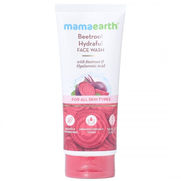 Mamaearth Beetroot Hydraful Face Wash With Beetroot & Hyaluronic Acid 100 ml