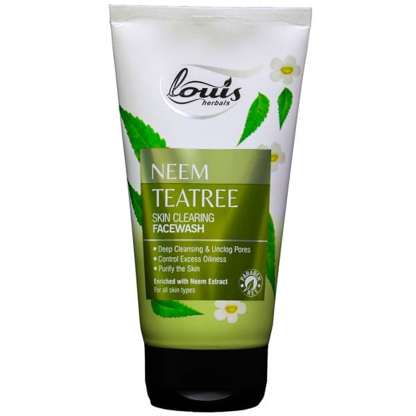 Louis Herbals Neem Teatree Skin Clearing Facewash 150 g