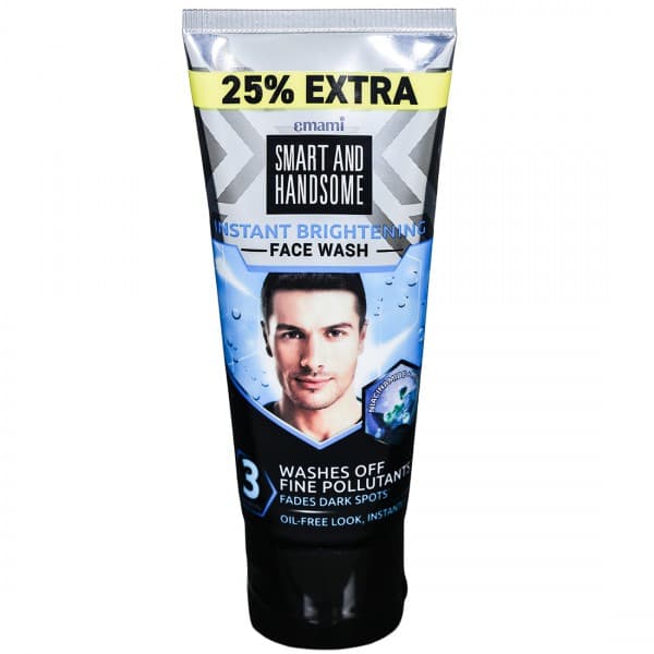 Emami Smart And Handsome Instant Brightening Face Wash (25% Extra) 50 g