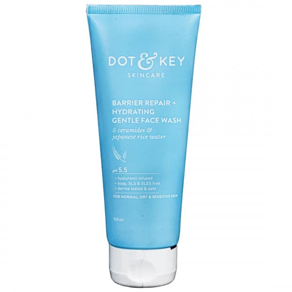 Dot & Key Barrier Repair + Hydrating Gentle Face Wash With 5 Ceramides & Japanese Rice Water 100 ml
