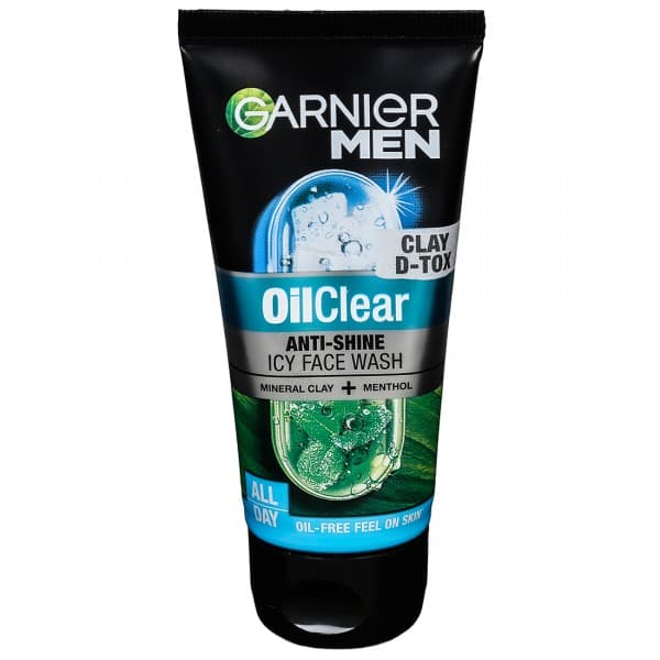 Garnier Men Oil Clear Clay D Tox Anti Shine Icy Face Wash 50 g