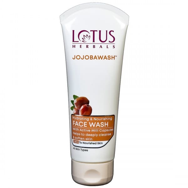 Lotus Herbals Jojobawash Active Milli Capsules Hydrating & Nourishing Face Wash 120 g