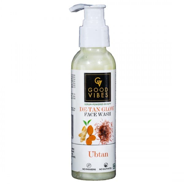 Good Vibes Ubtan De Tan Glow Face Wash 120 ml