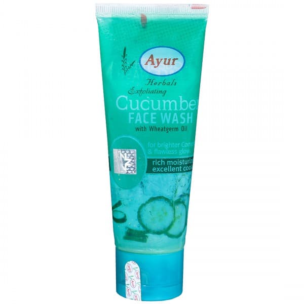 Ayur Herbals Exfoliating Cucumber With Wheatgerm Oil Face Wash 75 ml