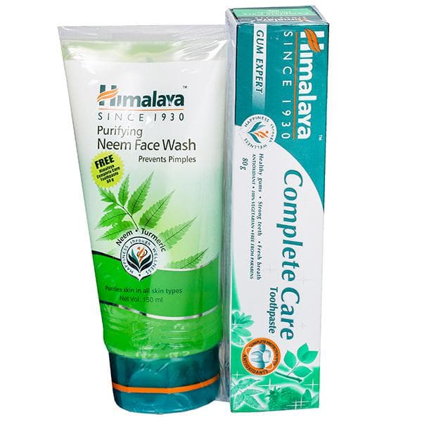 Himalaya Purifying Neem Face Wash (Free Himalaya Complete Care Toothpaste 80 g) 150 ml
