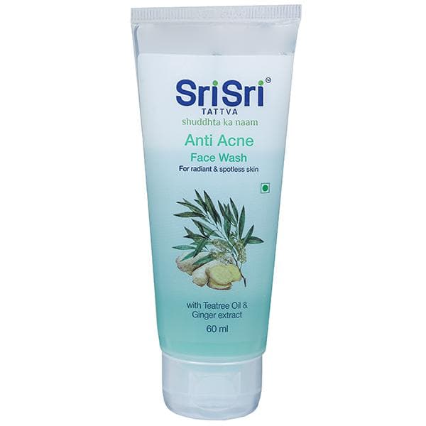 Sri Sri Tattva Anti Acne Face Wash With Teatree Oil & Ginger Extract 60 ml