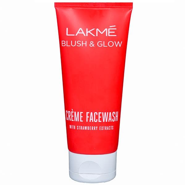 Lakme Blush & Glow Strawberry Extracts Creme Face Wash 100 g