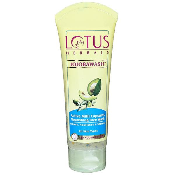 Lotus Herbals Jojobawash Active Milli Capsules Nourishing Face Wash 120 g