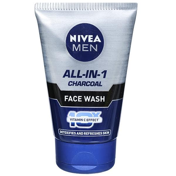 Nivea Men All-In-1 Charcoal Vitamin C Effect Face Wash 100 g