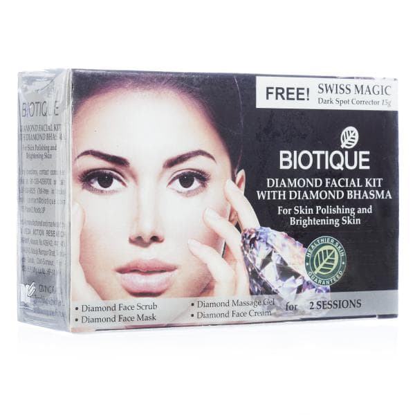 Biotique Diamond Facial Kit (Free Biotique Swiss Magic Dark Spot Corrector 15 g) 60 g