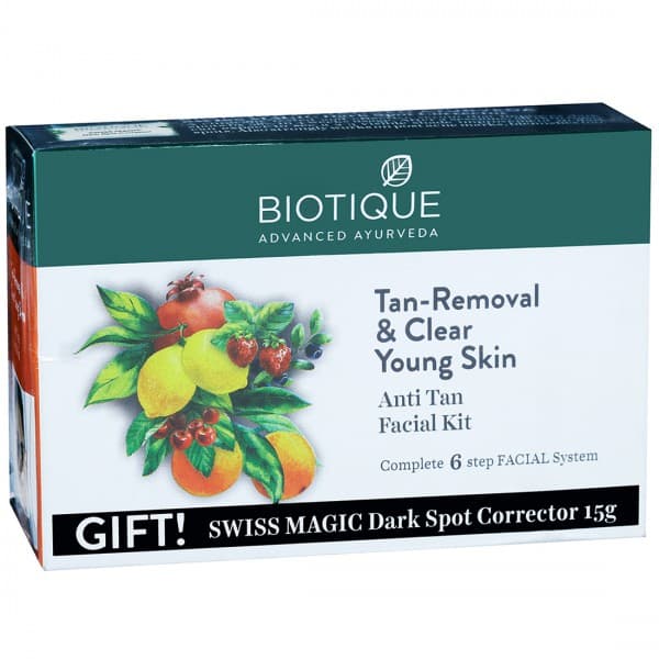 Biotique Anti Tan Facial Kit (Free Biotique Swiss Magic Dark Spot Corrector 15 g) 65 g