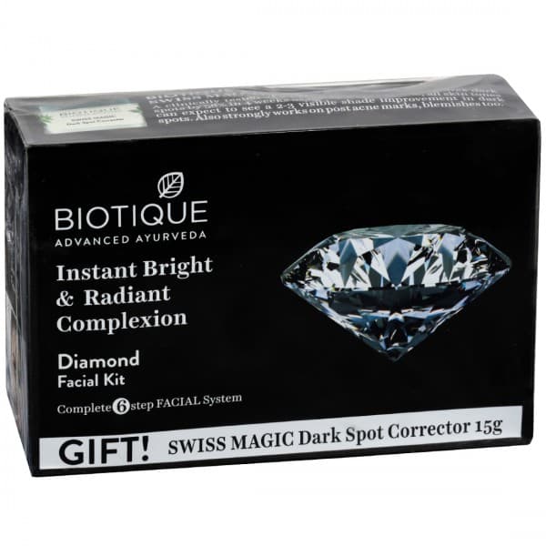 Biotique Diamond Facial Kit (Free Biotique Swiss Magic Dark Spot Corrector 15 g) 50 g