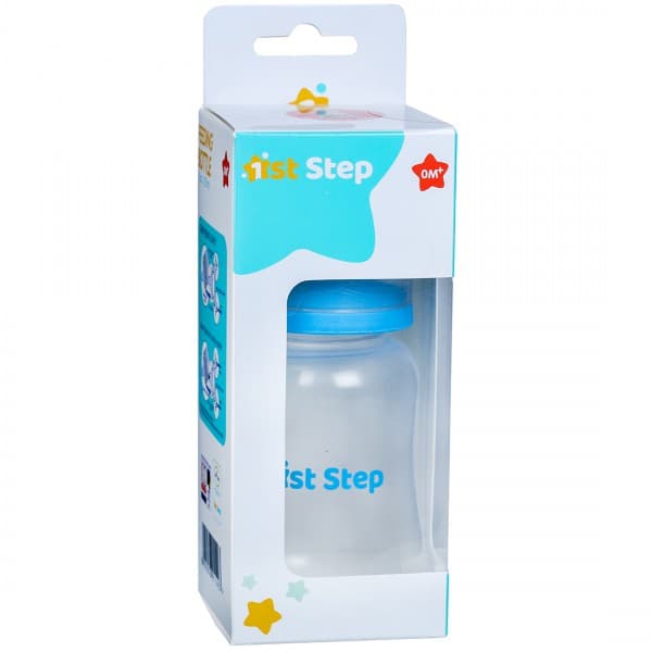 1st Step Feeding Bottle Easy Grip 0M+ ST-1505 Blue 125 ml