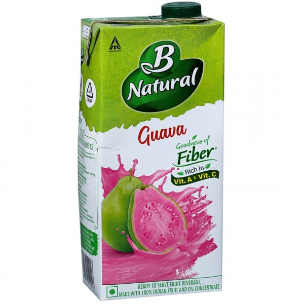 B Natural Guava Juice Rich in Vit A & Vit C 1 L