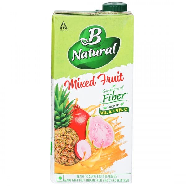 B Natural Mixed Fruit Rich in Vit. A & Vit. C Juice 1 L