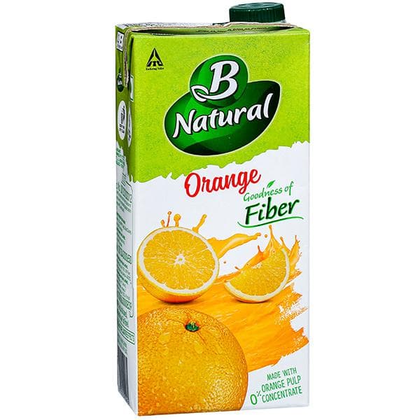 B Natural Orange Juice Goodness of Fiber 1 L