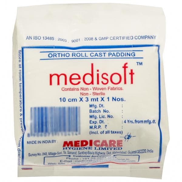 Medisoft Ortho Roll Cast Padding 10 cm x 3 m