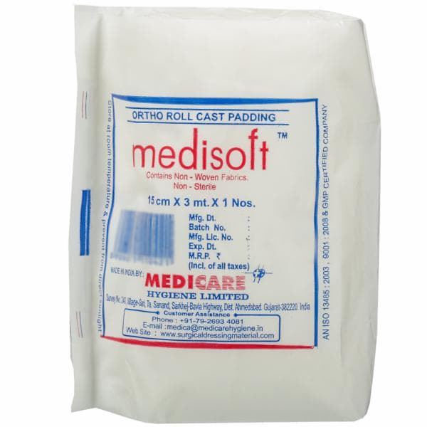 Medisoft Ortho Roll Cast Padding 15 cm x 3 m