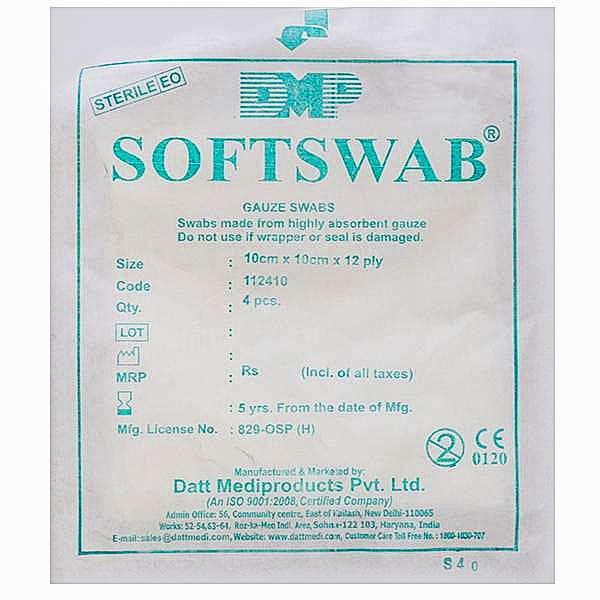 Softswab Surgical Gauze 10 cm x 10 cm