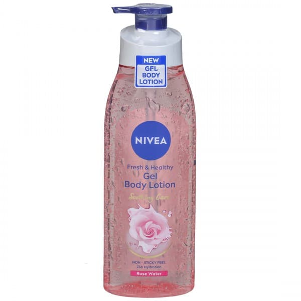 Nivea Fresh & Healthy Gel Body Lotion Soothing Care Rose Water 390 ml