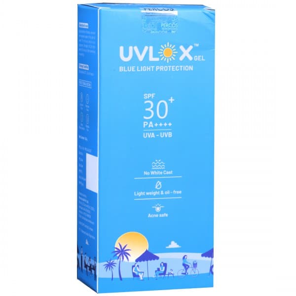 Uvlox SPF 30+ PA++++ Blue Light Protection Gel 50 g