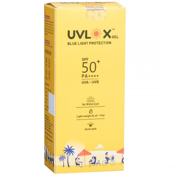 Uvlox SPF 50+ PA++++ Blue Light Protection Gel 50 g