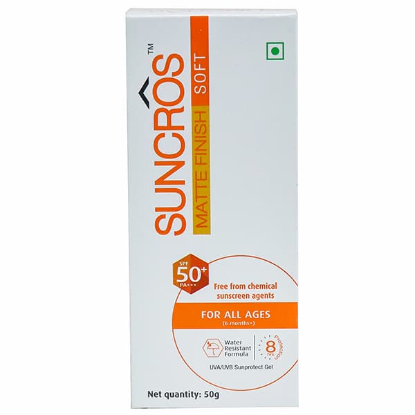 Suncros Matte Finish Soft Spf 50+ Gel 50gm