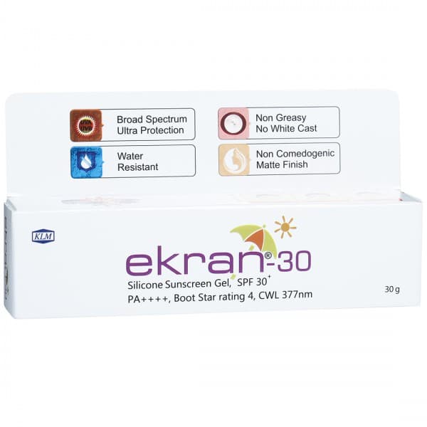 Ekran 30 Silicone Sunscreen SPF 30+ Gel 30 g