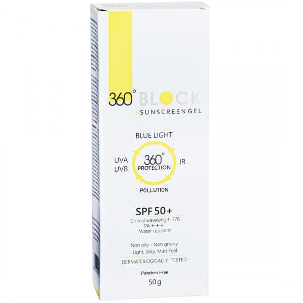 360 Degree Block Spf 50+ Pa+++ Sunscreen Gel 50 g