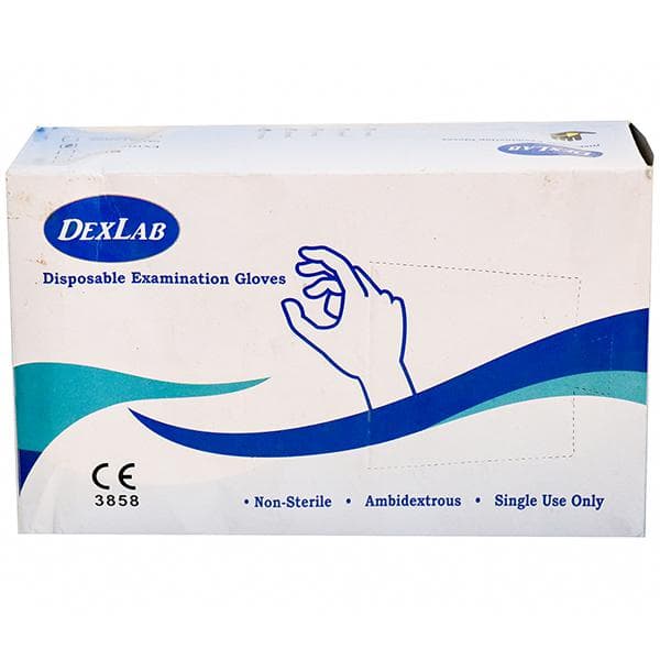 DexLab Disposable Examination Gloves Large (60 Pieces)