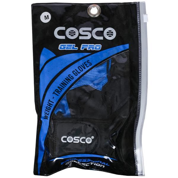 Cosco Sports Gloves Gel Pro 28071 Blue M 1 Pair
