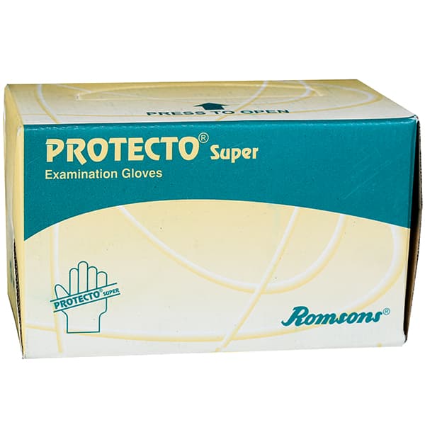 Protecto Super Examination Gloves (Medium) 1 Pair