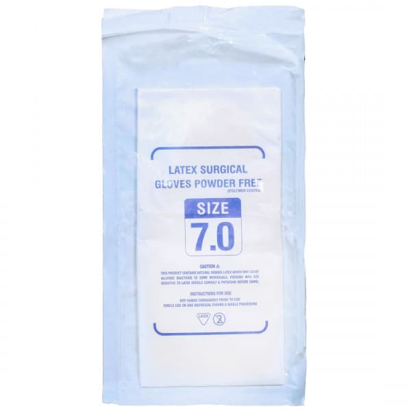 Skintac Sterile Latex Surgical Gloves 1 Pair 7.0