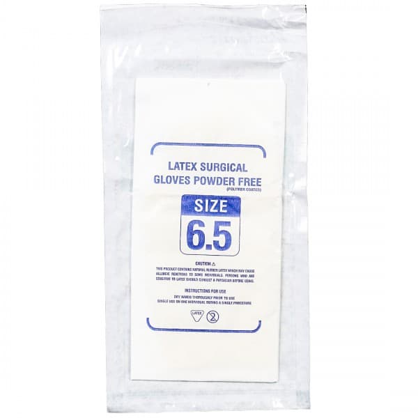 Skintac Sterile Latex Surgical Gloves (Romsons) 1 Pair 6.5