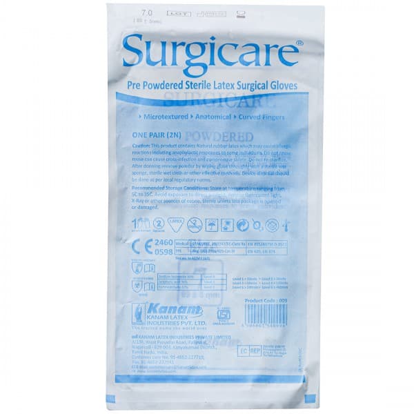 Surgical Gloves 7 NO Pack Of 2