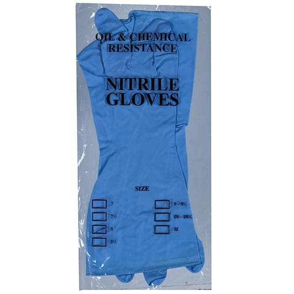 Nitrile Gloves (8 No) 1 Pair (Blue)