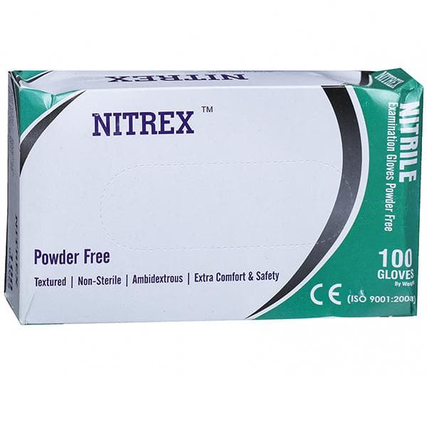 Nitrile Examination Powder Free (Large) Gloves (100 Pc)