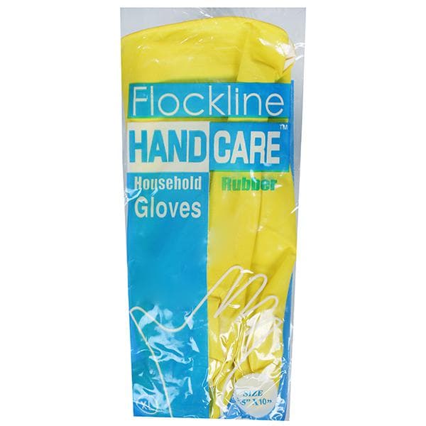 Flockline Handcare Household Rubber Gloves XL 1 Pair