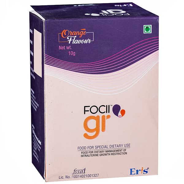 Focii gr Orange Flavour Dietary Food 10 x 10 g