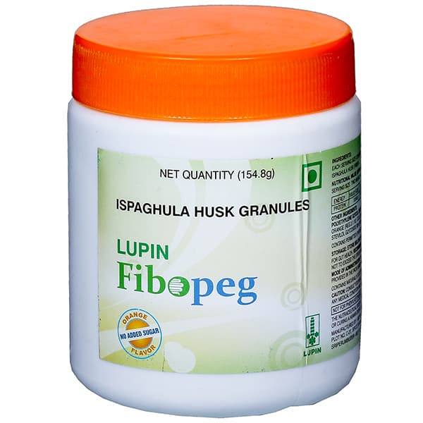 Lupin Fibopeg No Added Sugar Orange Flavour Granules 154.8 g