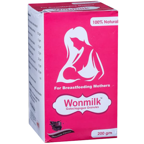 Wonmilk Galactagogue Granules Chocolate Flavour 200 g