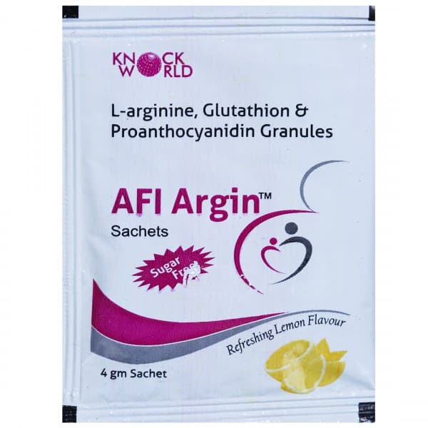 AFI Argin Sugar Free Refreshing Lemon Flavour Sachet 4 g