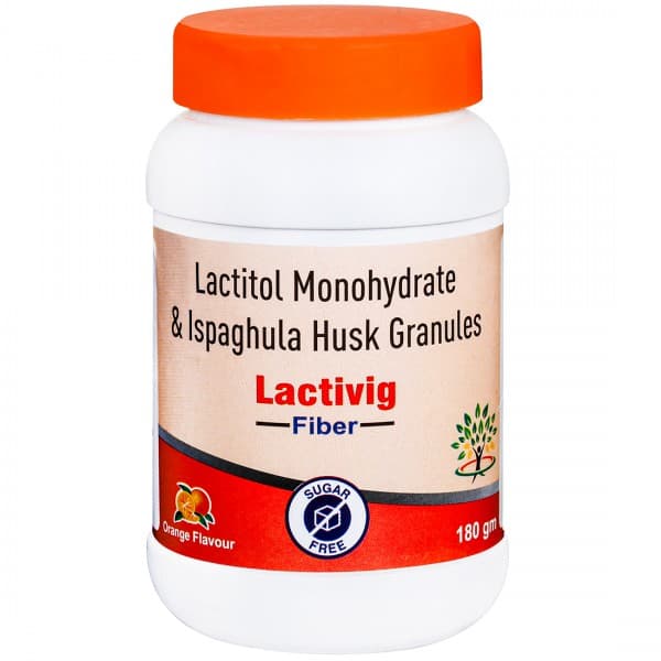 Lactivig Fiber Sugar Free Orange Flavour 180 g